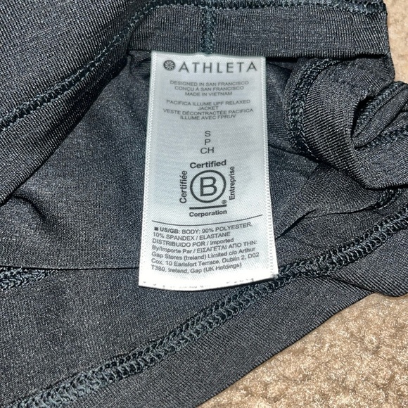 Athleta Pacifica Illume UPF Relaxed Jacket Full Zip Black Small - Picture 11 of 11